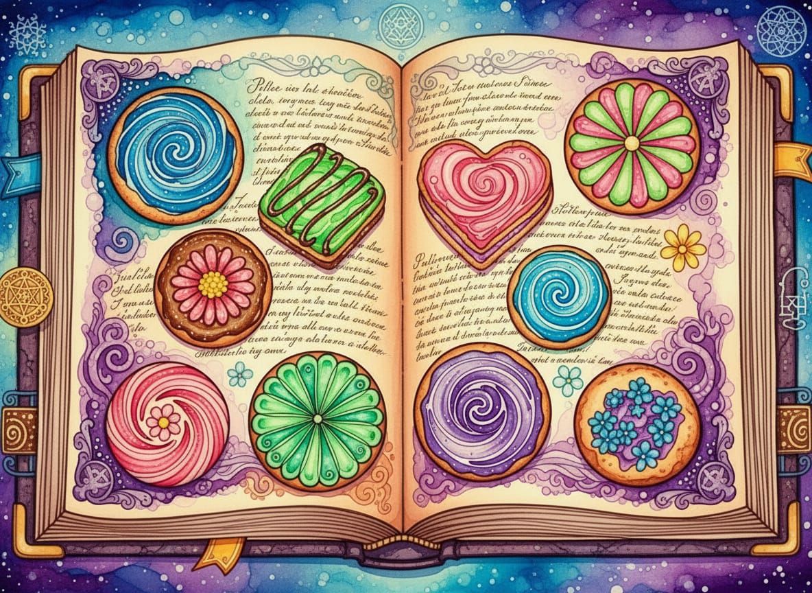 Intricately detailed alcohol ink illustration, a magical coo...