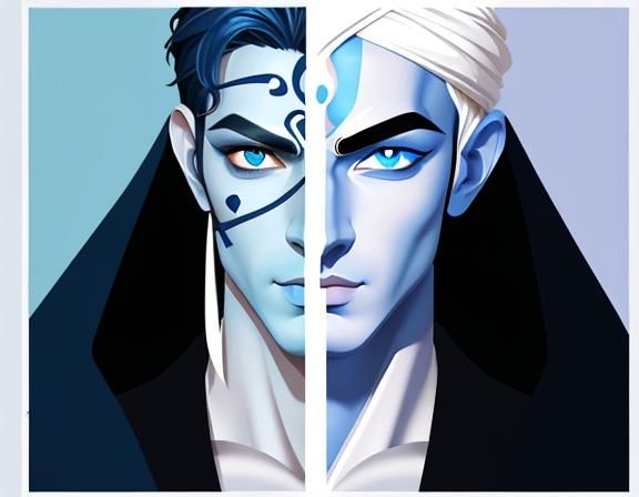 Krishna Portrait: Cute Boy in Smooth Vector Art