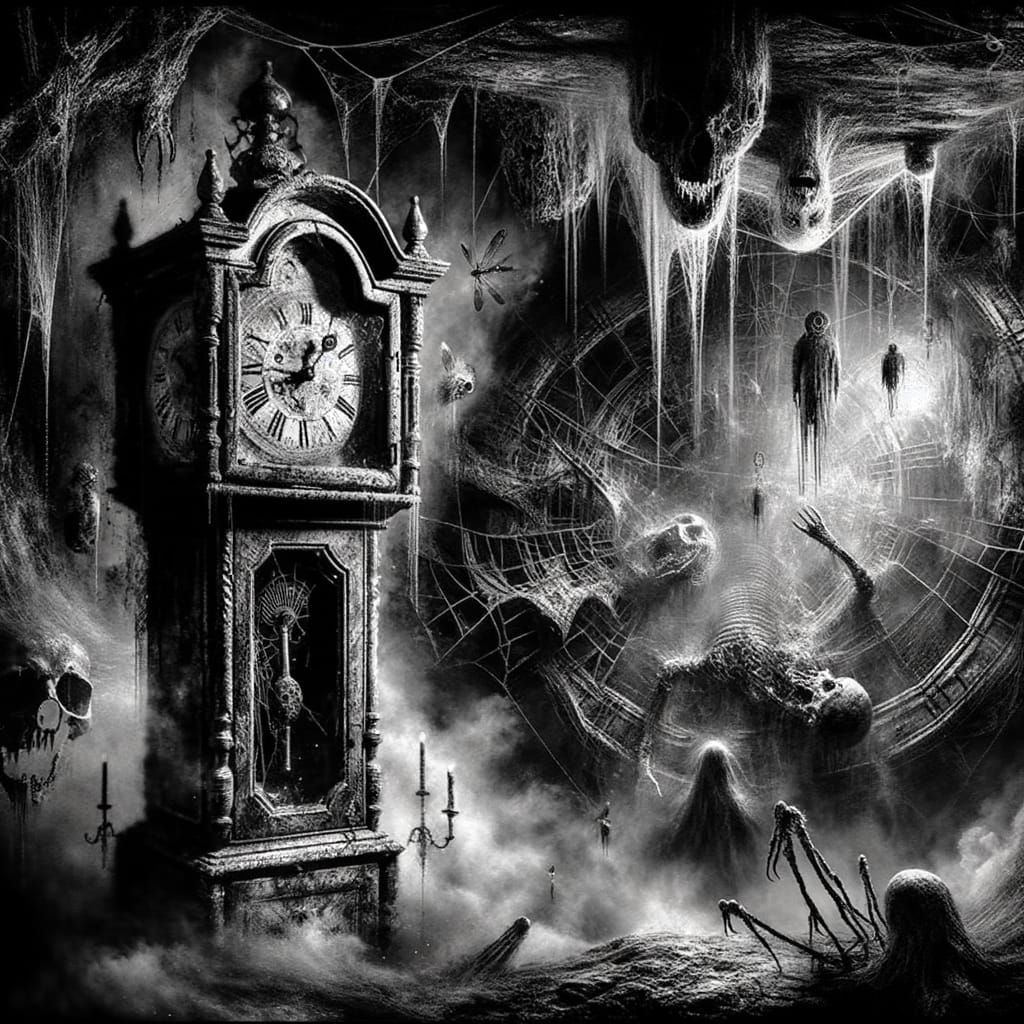 Nightmare Grandfather Clock in Twisted Dimension