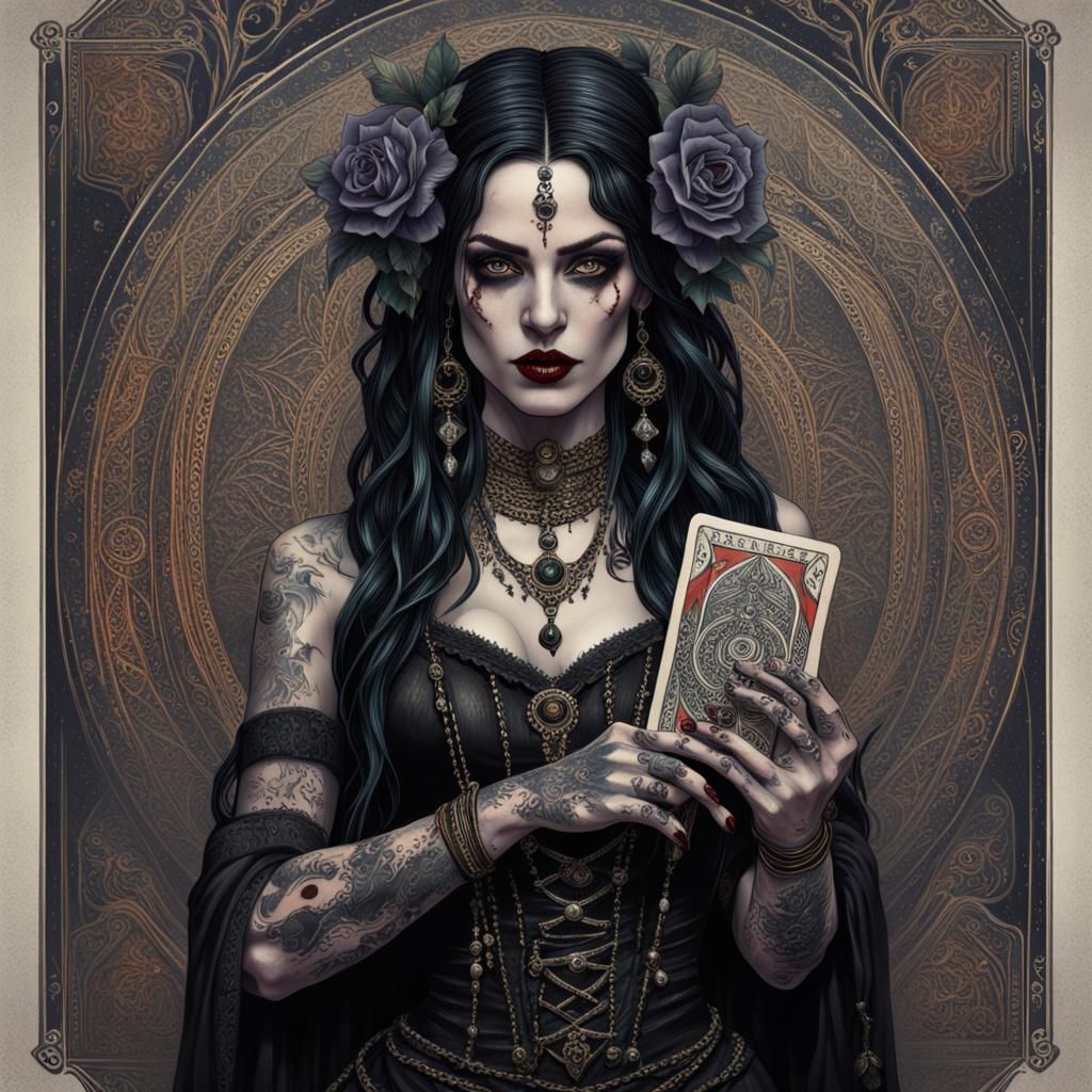 gothic gypsy woman