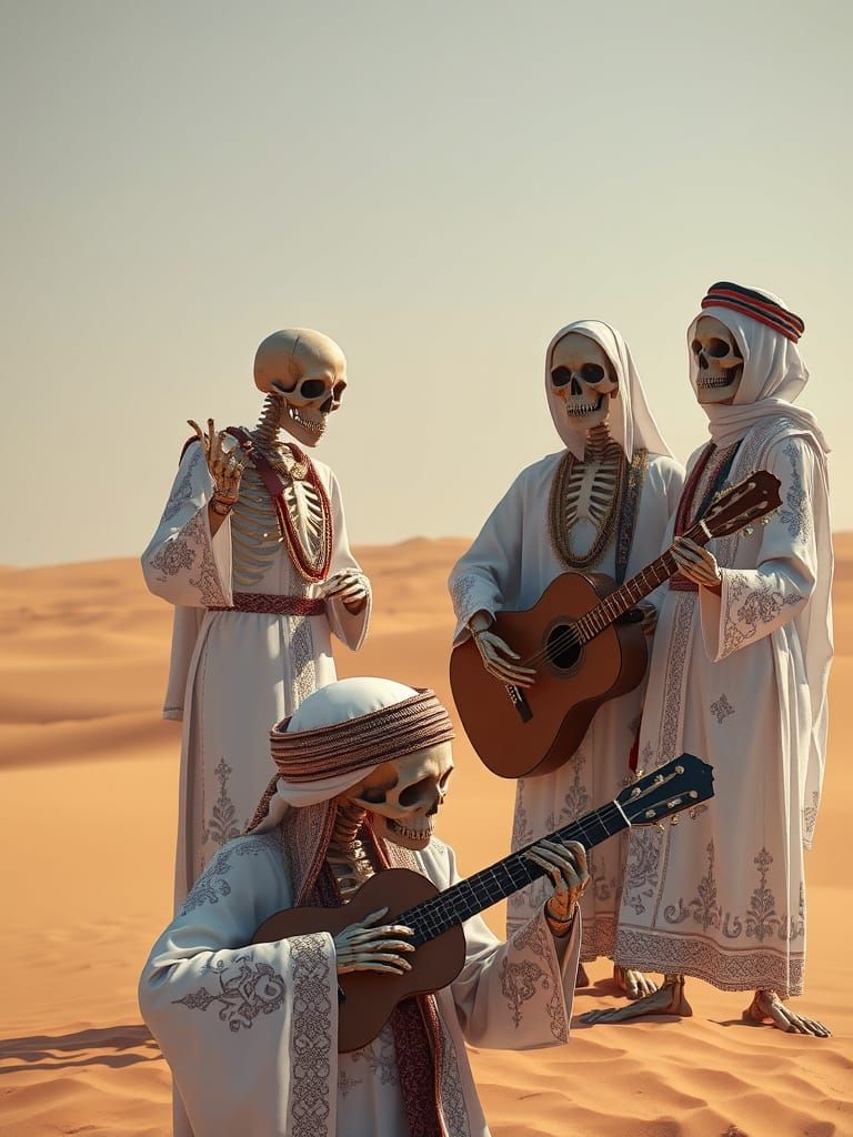 Royal Skeletons in Desert Conversation