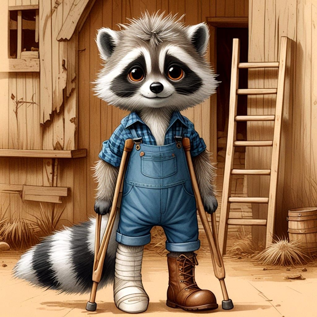 Poor Farmer - Yep, Gonna Be Off Work For Awhile - "Help Want...