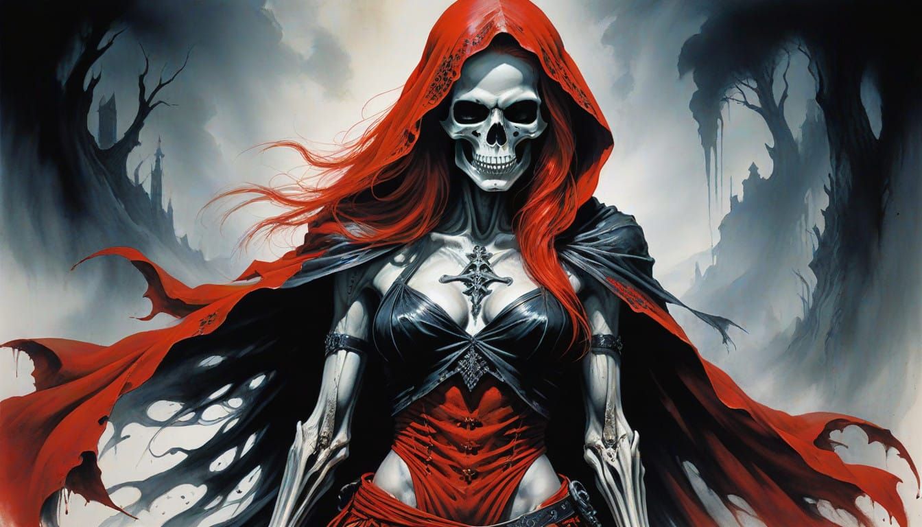 Grim Reaper Transformed into a Breathtaking Athletic Woman