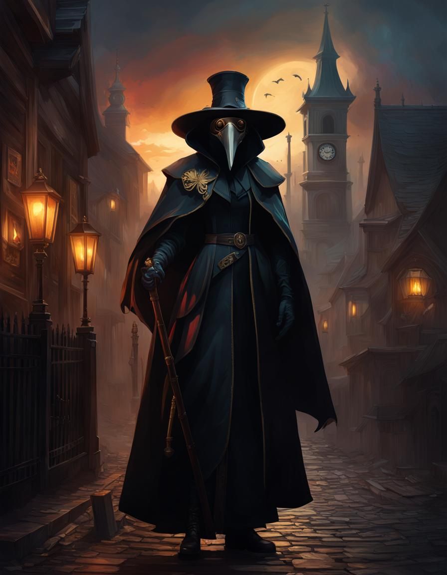 Sunset Shimmer as Plague Doctor in Grim World