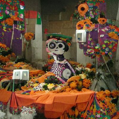 Day of the Dead Celebration: Digital Rendering