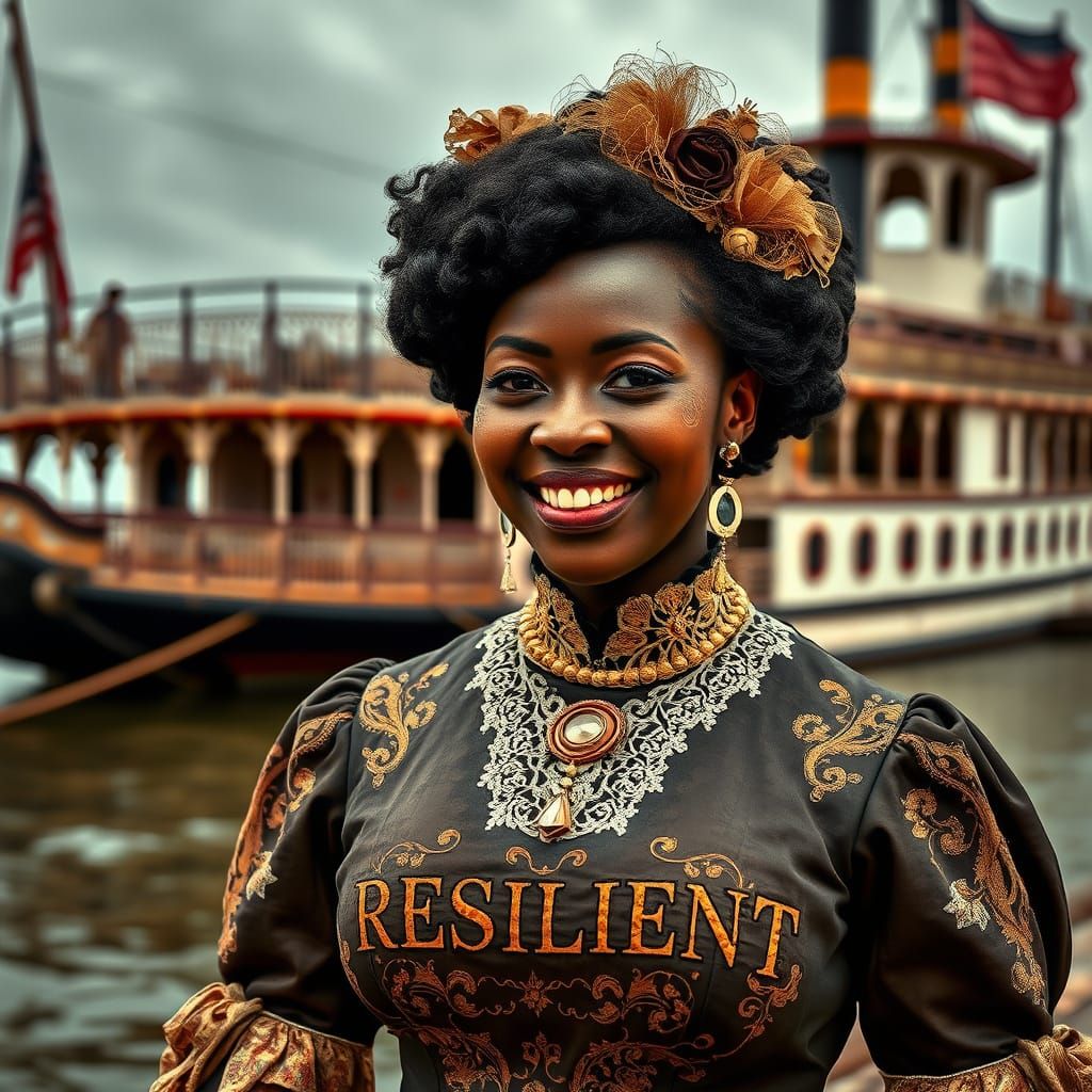 Resilient: Black Woman in 19th Century Southern Attire