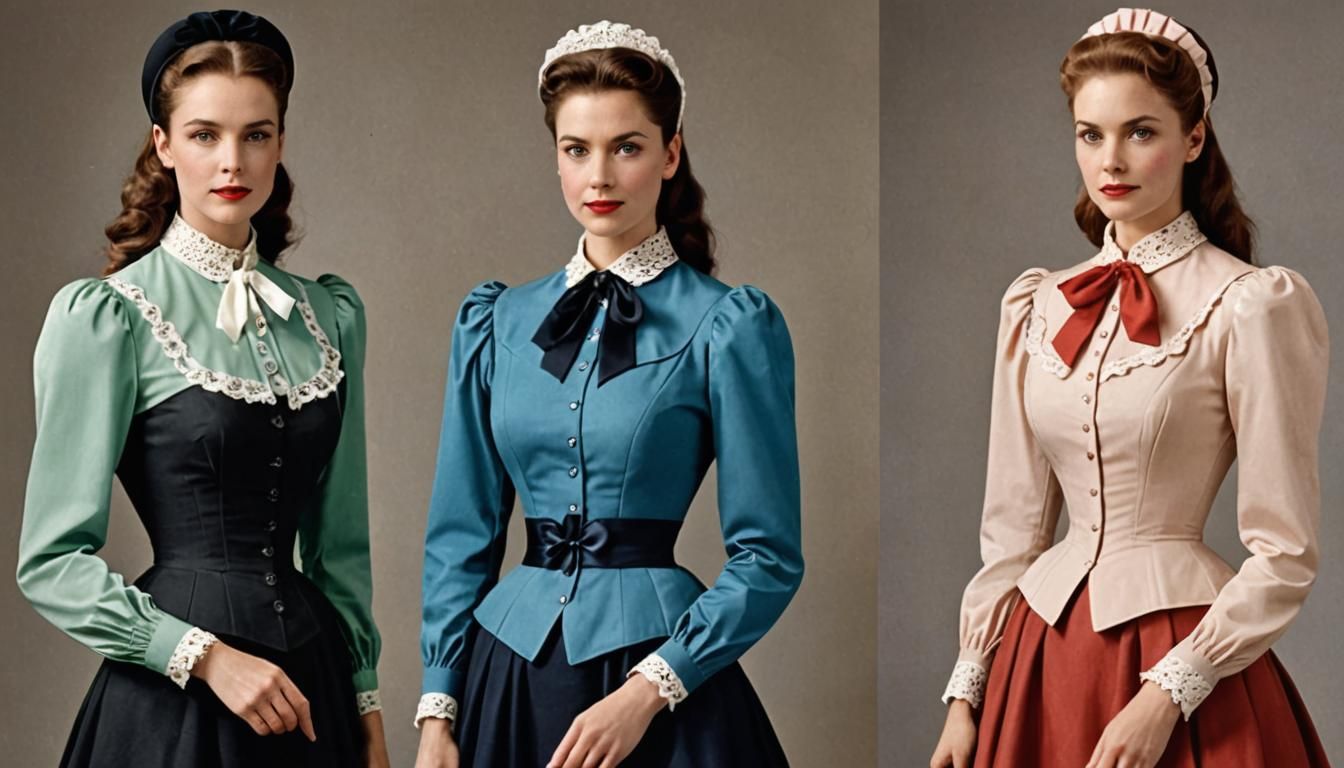 Colorful Hourglass Women in Formal Attire