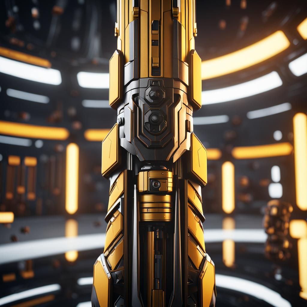 Star Wars Female Sith with Yellow Lightsaber