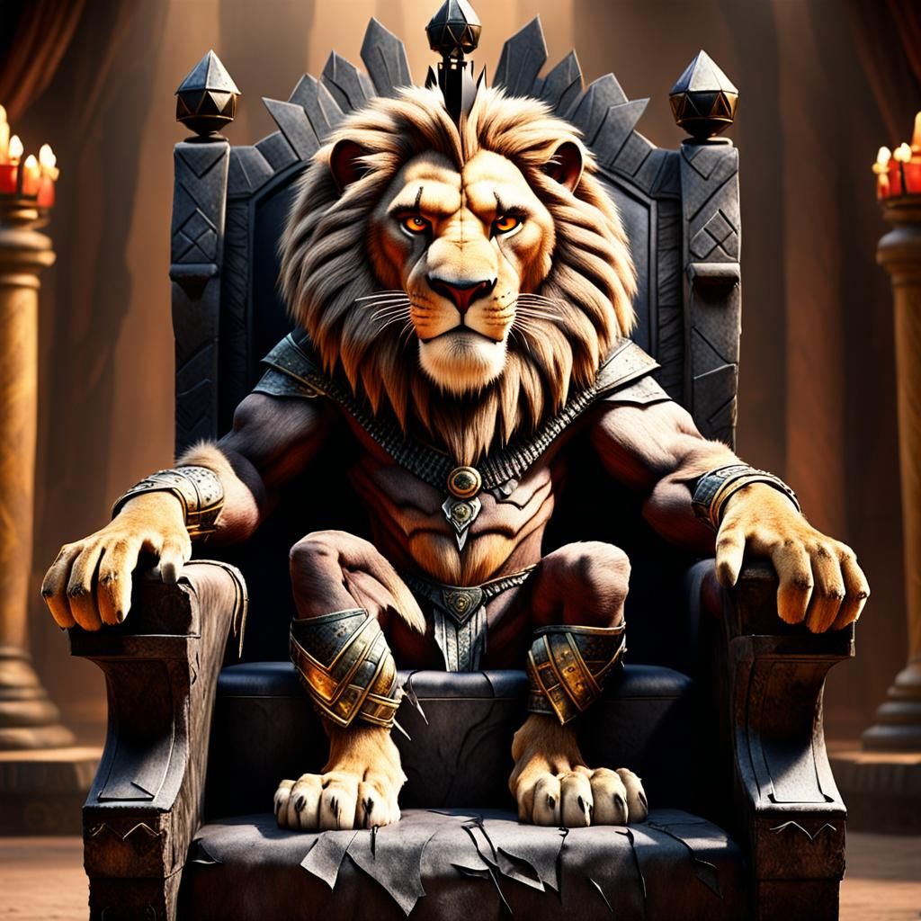 Lion King Scar: Real Lion as Evil King