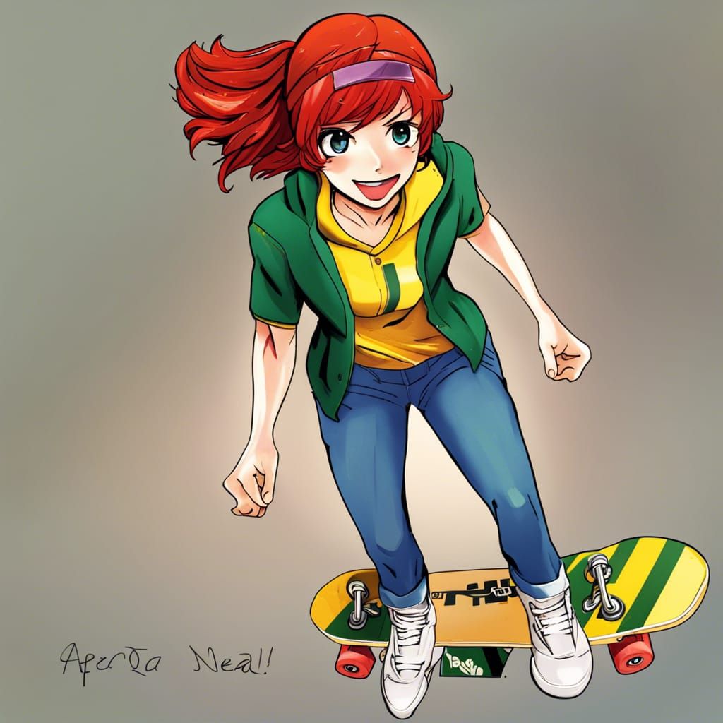 April O'Neil: Anime Champion Skateboarder