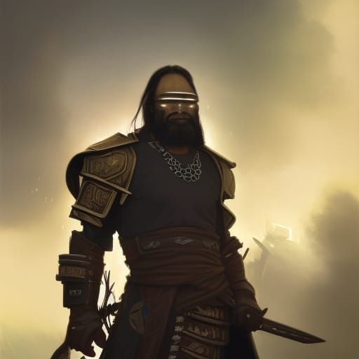 Macho Man Randy Savage as Warforged, Digital Art