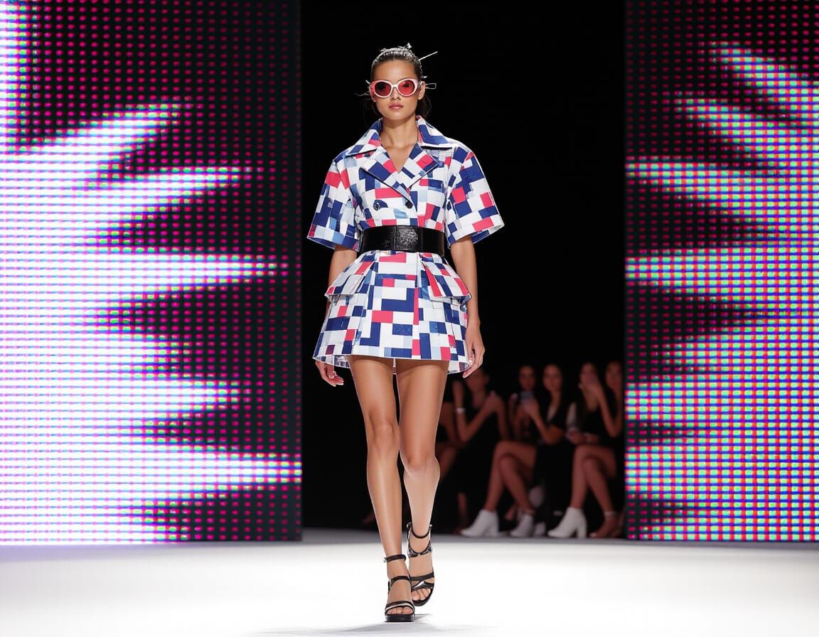 Vaporwave Fashion Show Presentation