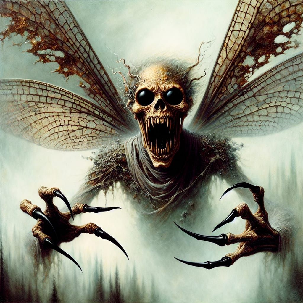 Terrifying Fairy Emerges from Eerie Forest