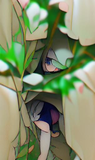 Lion Portrait as Impasto Painting