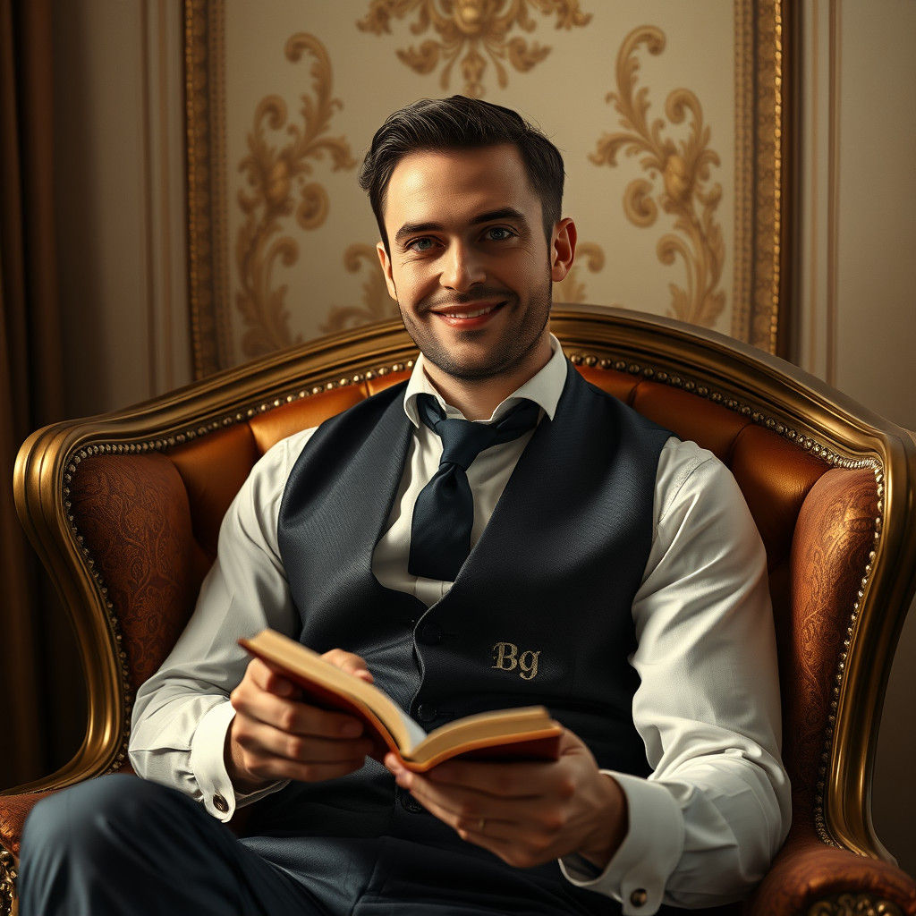 Italian Man in Renaissance Setting, Matte Painting