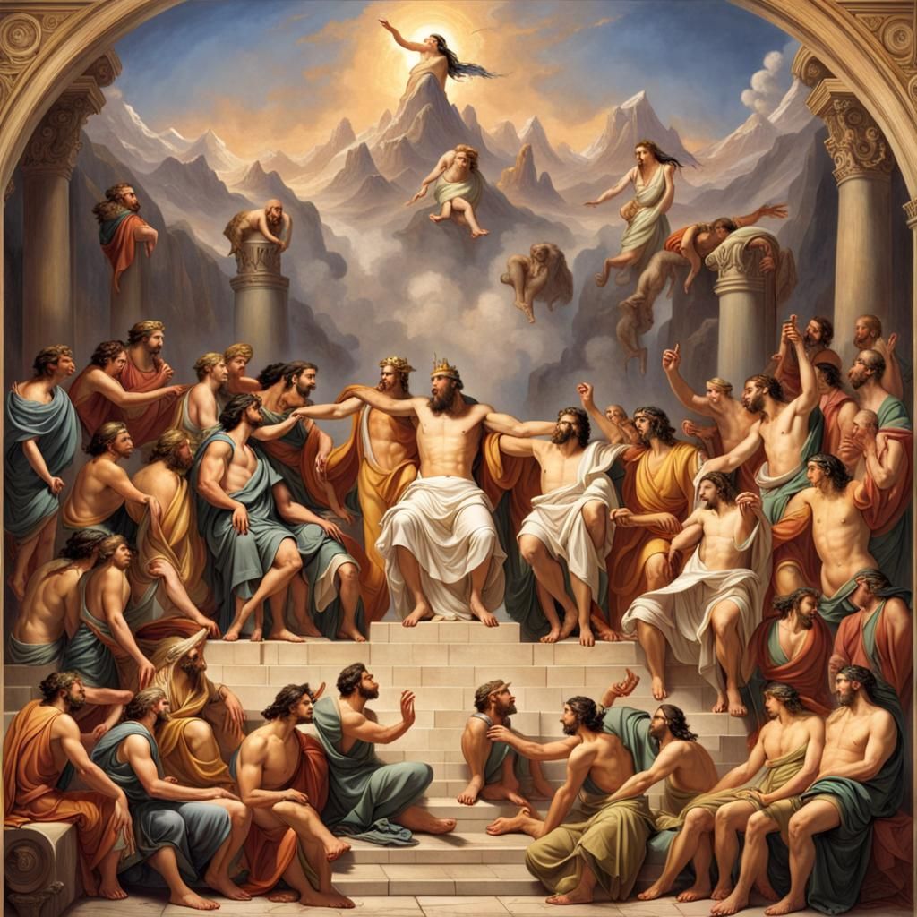 Mount Olympus Meeting of the Greek Gods