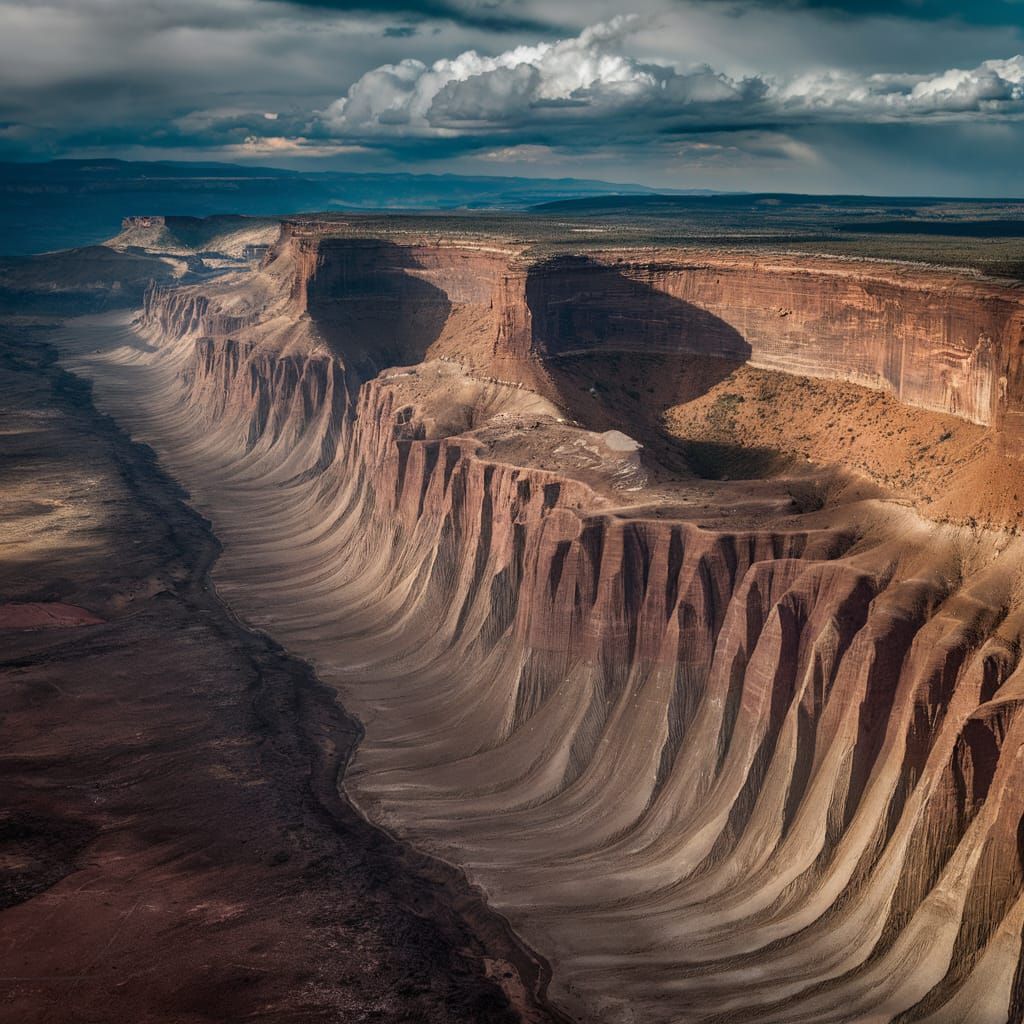 Aerial View of Roberts Rift Standing Shock Wave