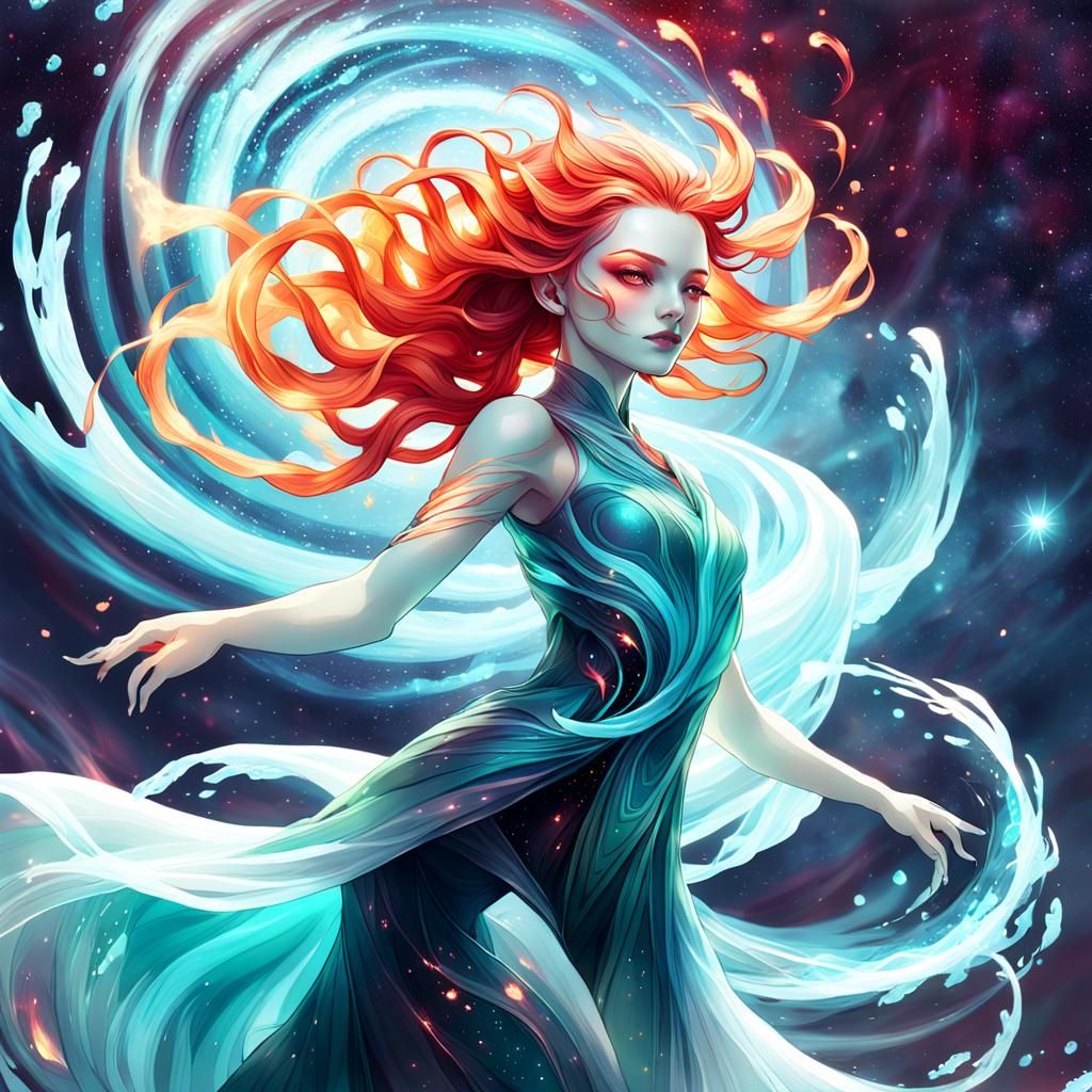 Wind Elemental Dancing in Cosmic Storm