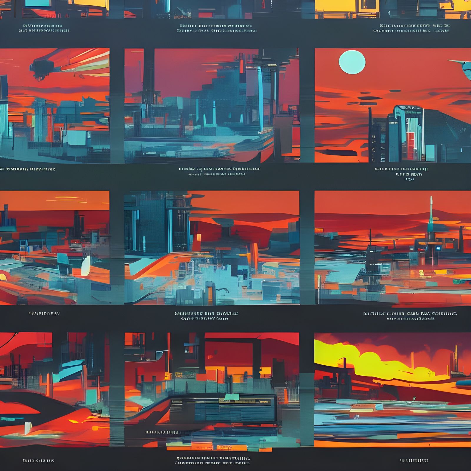 Sci-Fi City: Action Painting in Afrofuturism Aestheticism
