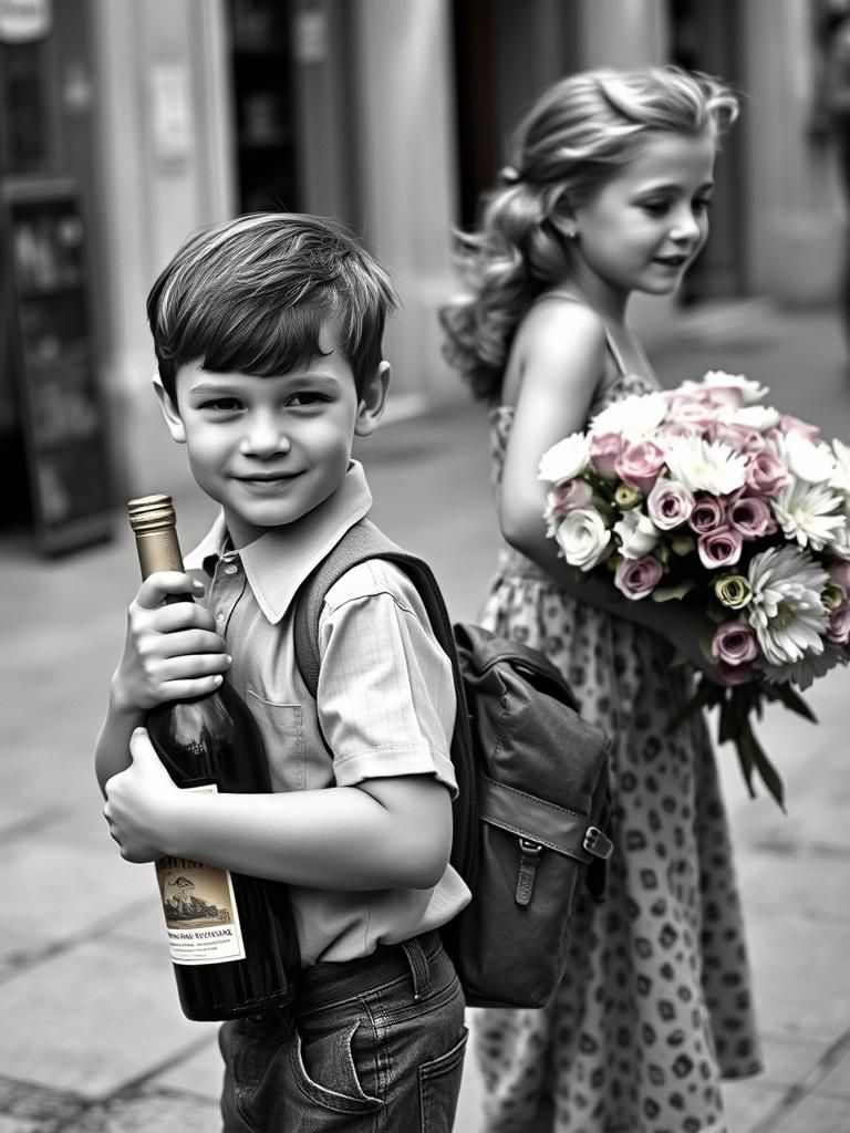 Children Prepare a Surprise Party, Cartier-Bresson Style