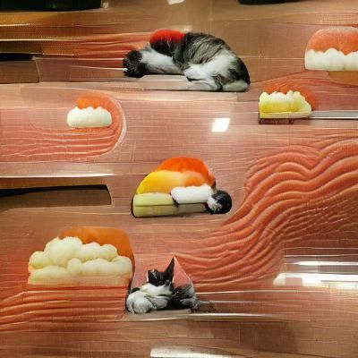 Cat's Dream: A Sushi Feast