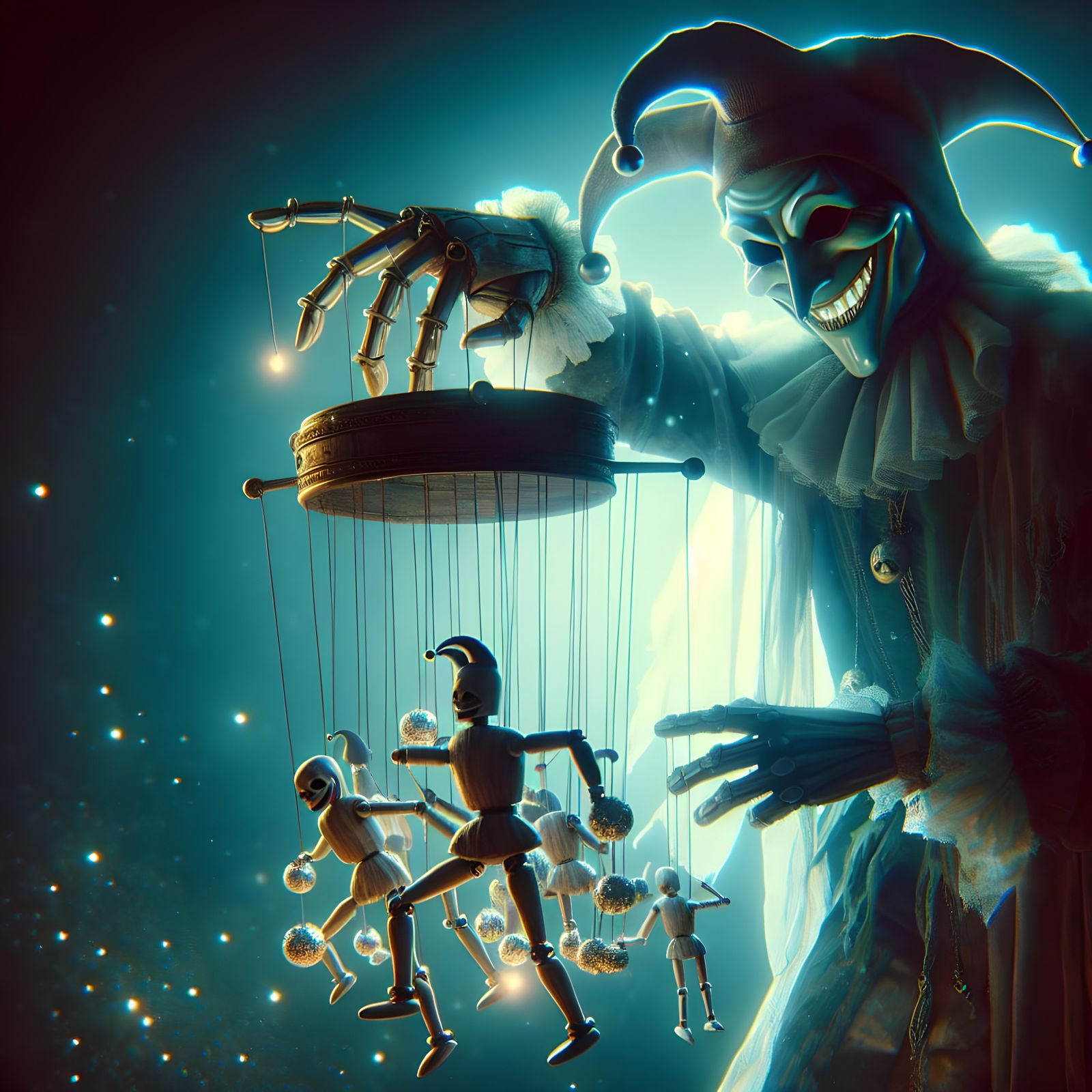 Phantom Jester's Marionette Show in Moonlight