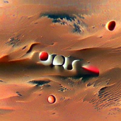 AI Generated Image of the Planet Mars