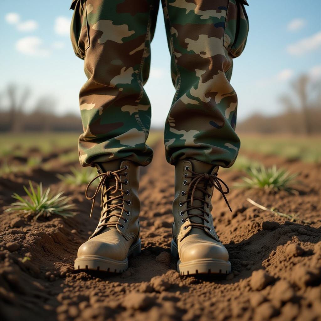 Soldier's View: Muddy Boots on Barren Ground