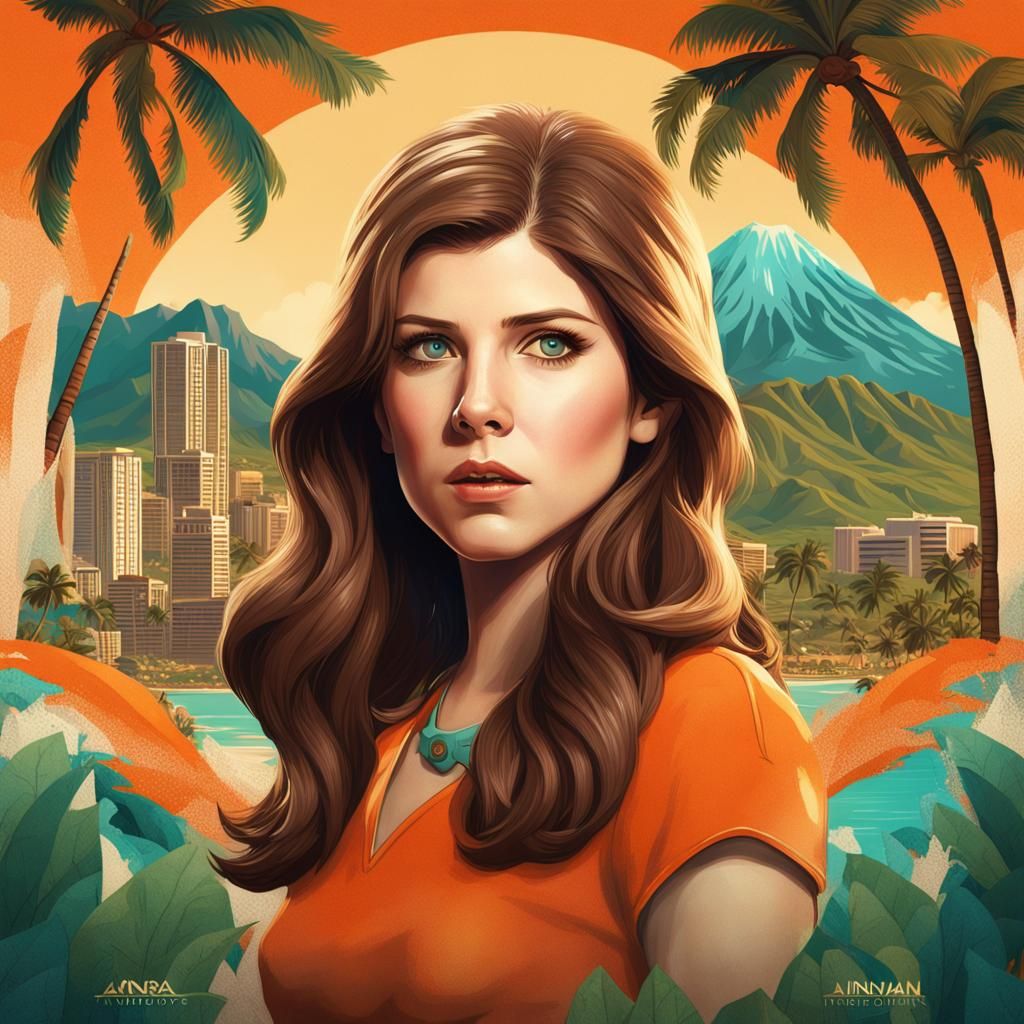 Anna Kendrick as 1960s Hawaii Detective