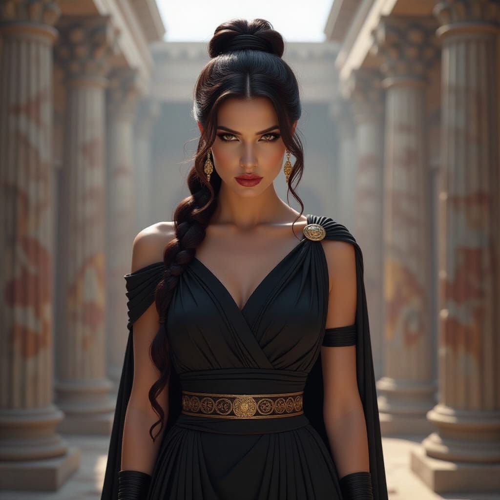 Ate, Greek Goddess of Mischief, in Digital Painting