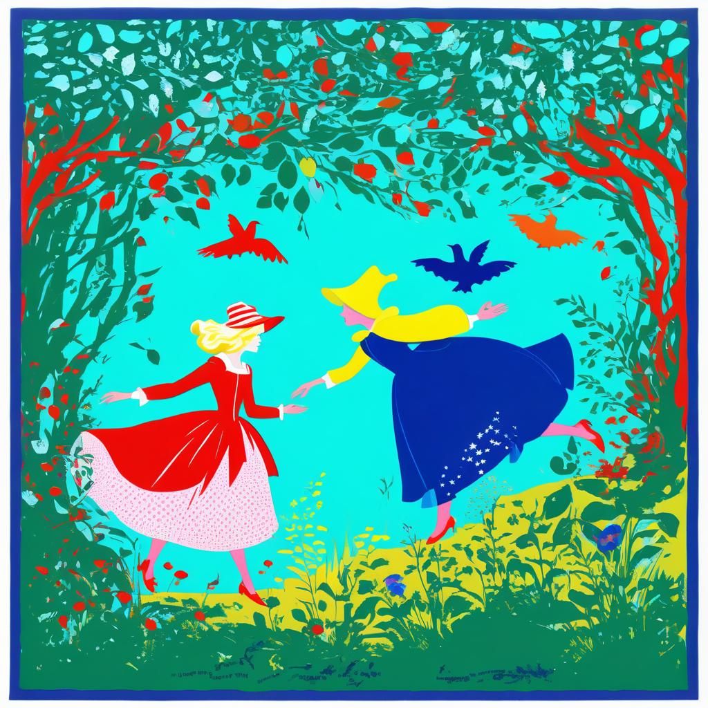 Sleeping Beauty Fairies in Pop Art Style
