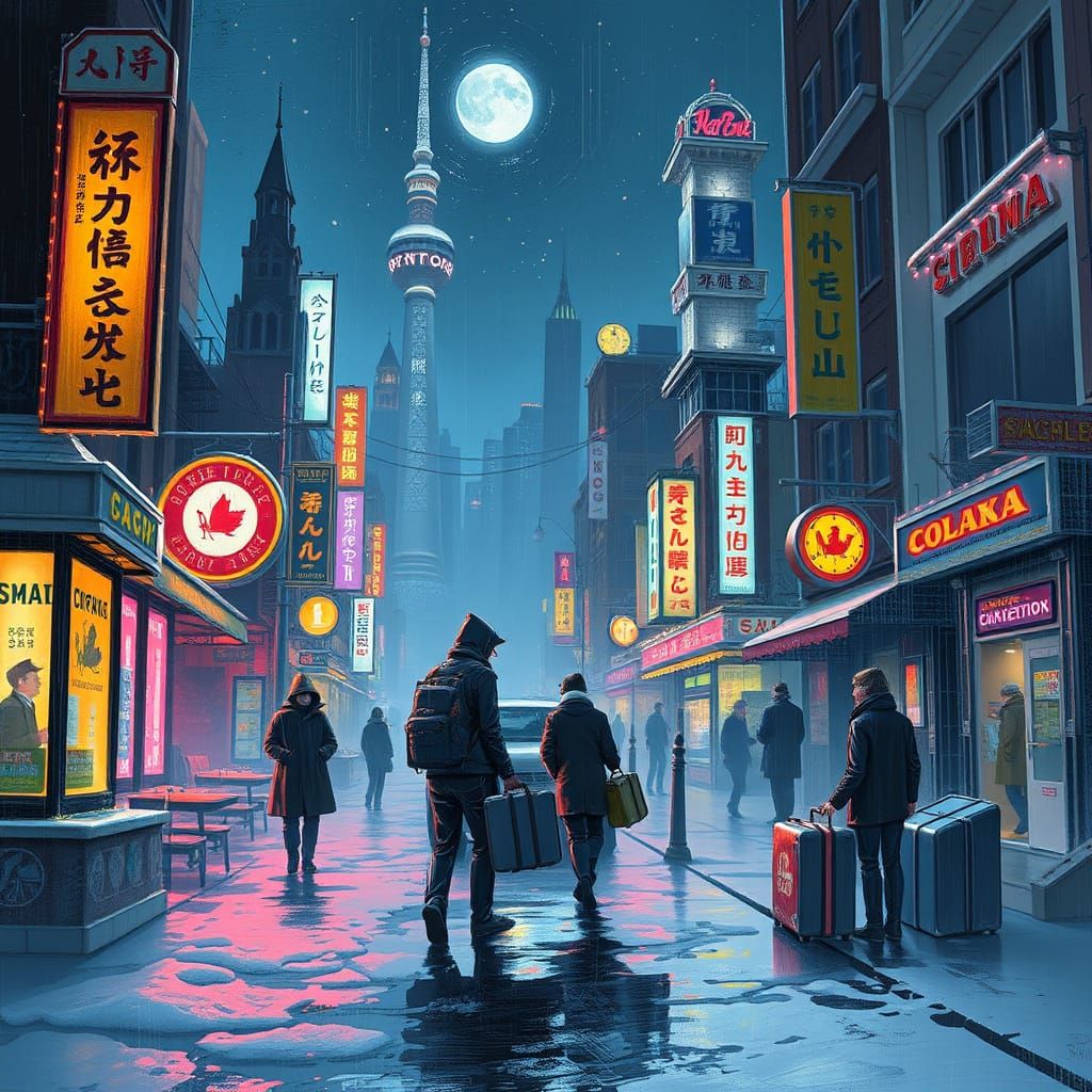 Surreal Starship Luggage as Digital Art