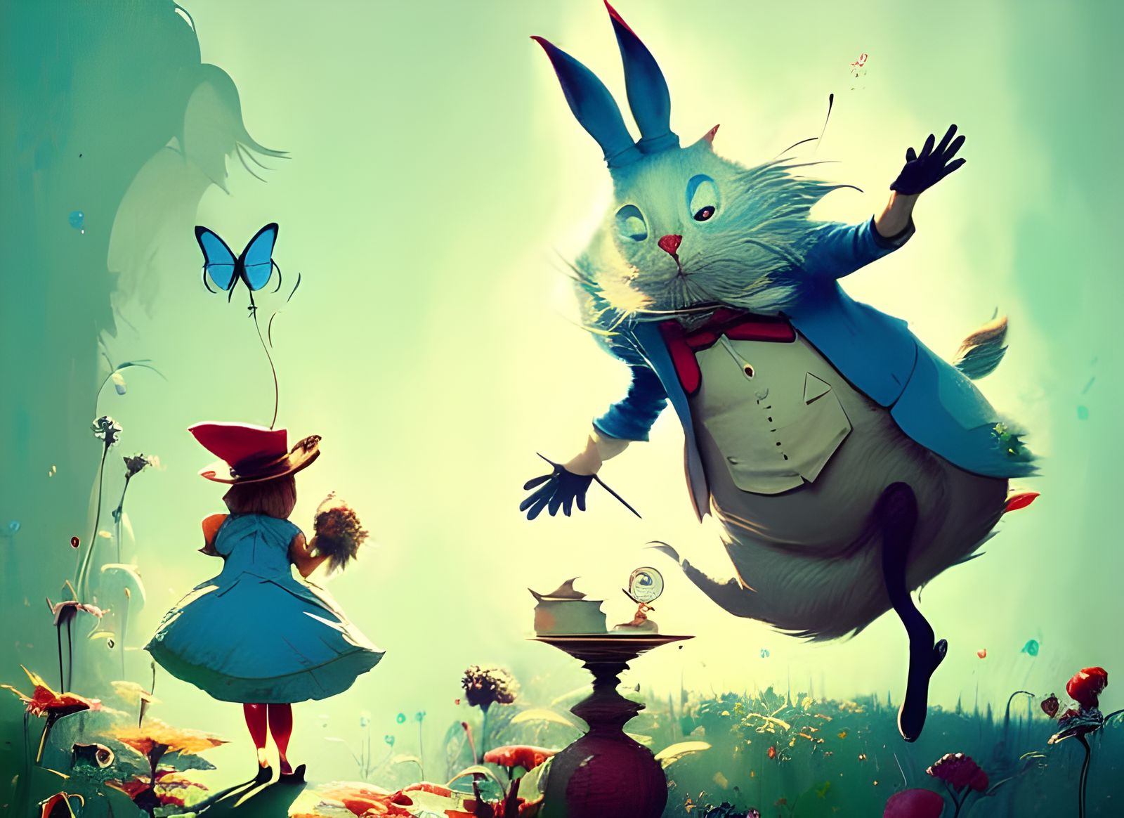 Alice in Wonderland Book Cover Art
