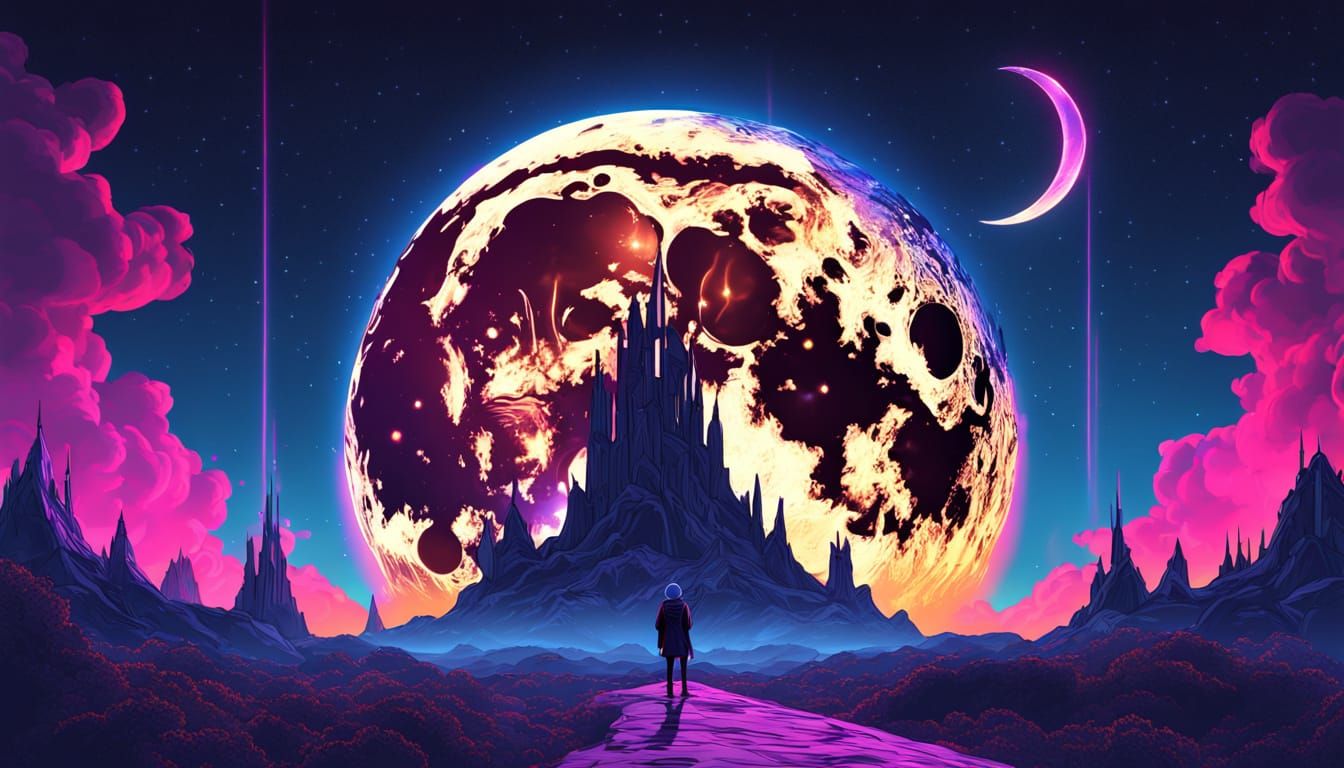 Synthwave King of the Moon Reigns Supreme