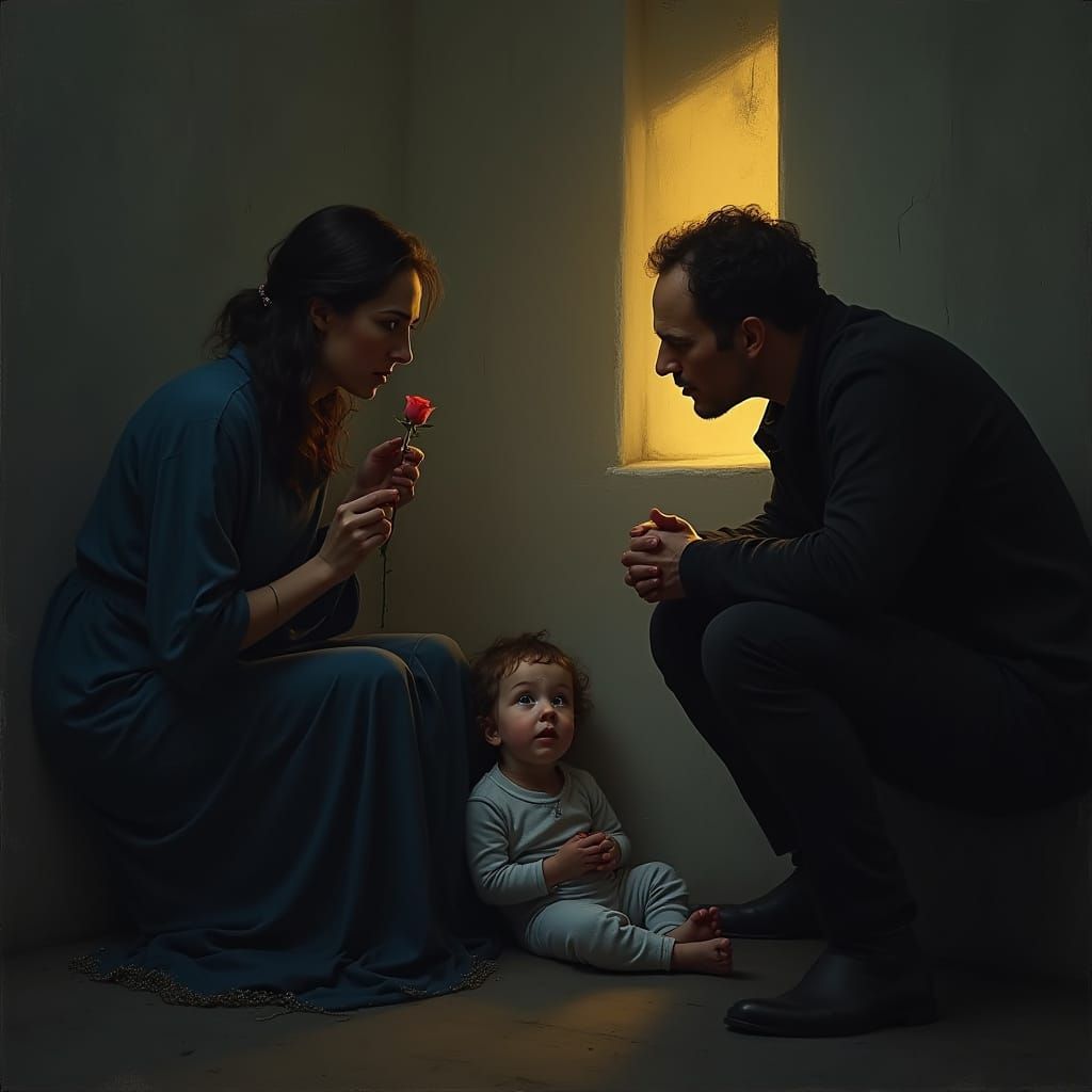 A Young Child's Agony in a Family Rift