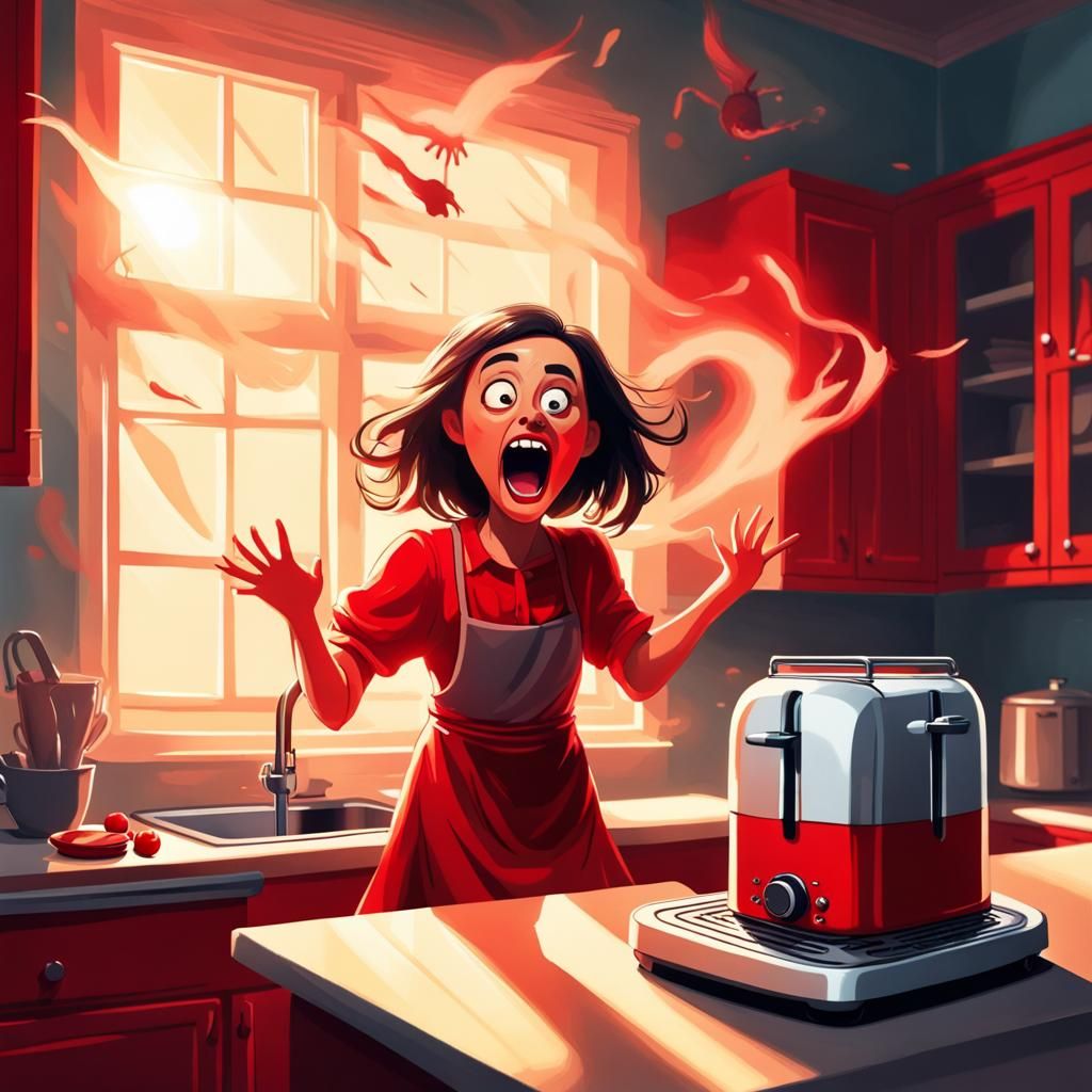 Haunted Toaster Thriller in a Sunny Kitchen