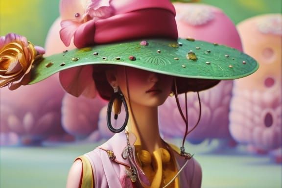 Goddess in Botero Style: Detailed Fantasy Art