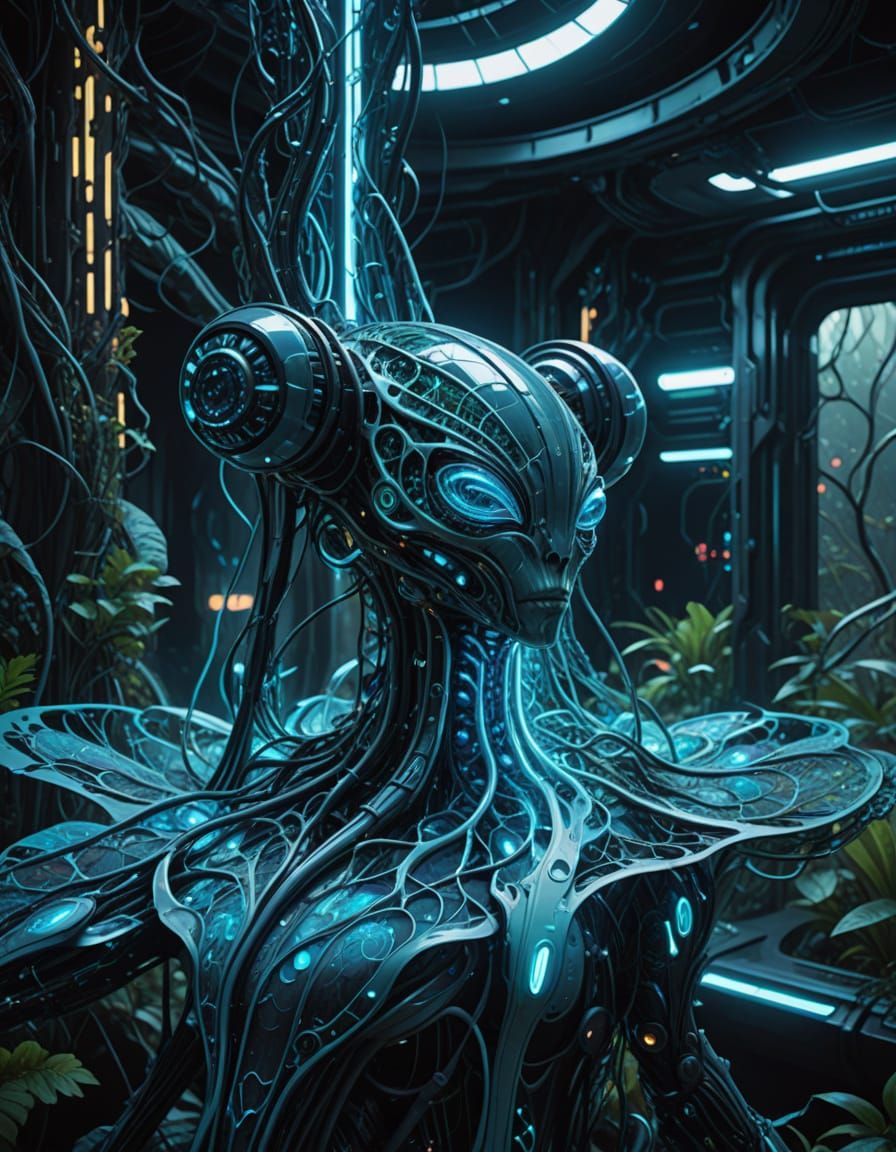 Futuristic Garment Merges Nature and Technology