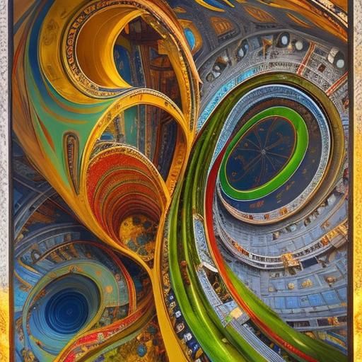 Stunning Sunset Over Water in Lush CGI Scene