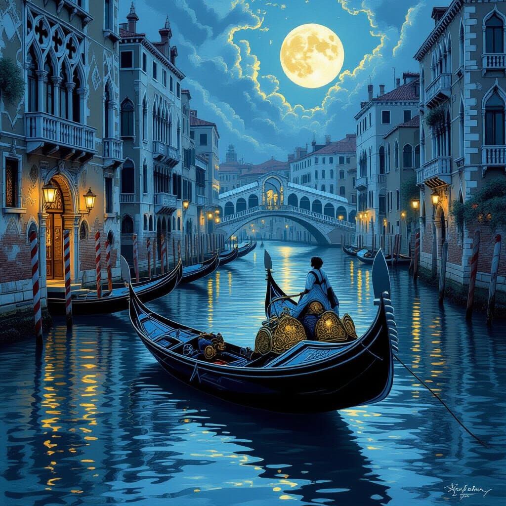 Intricate Awakening on a Venetian Gondola