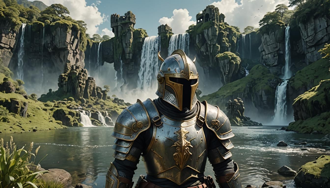 Armored Knights Defend Sky Island Formation