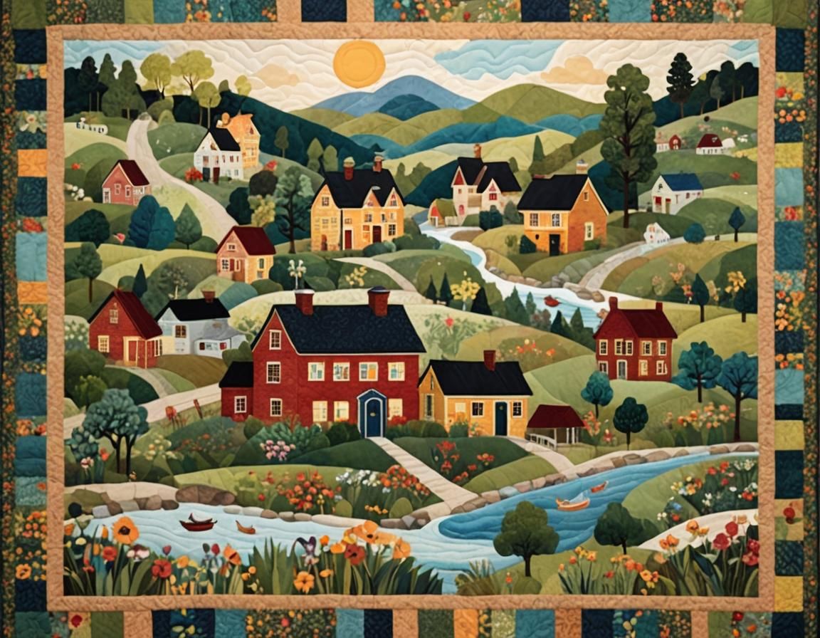 Quilted Scene