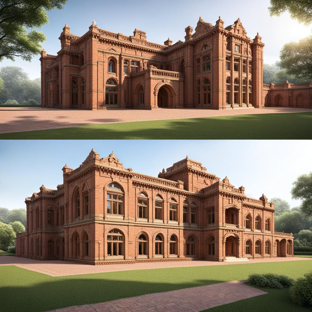 Majestic Brick and Sandstone Palace