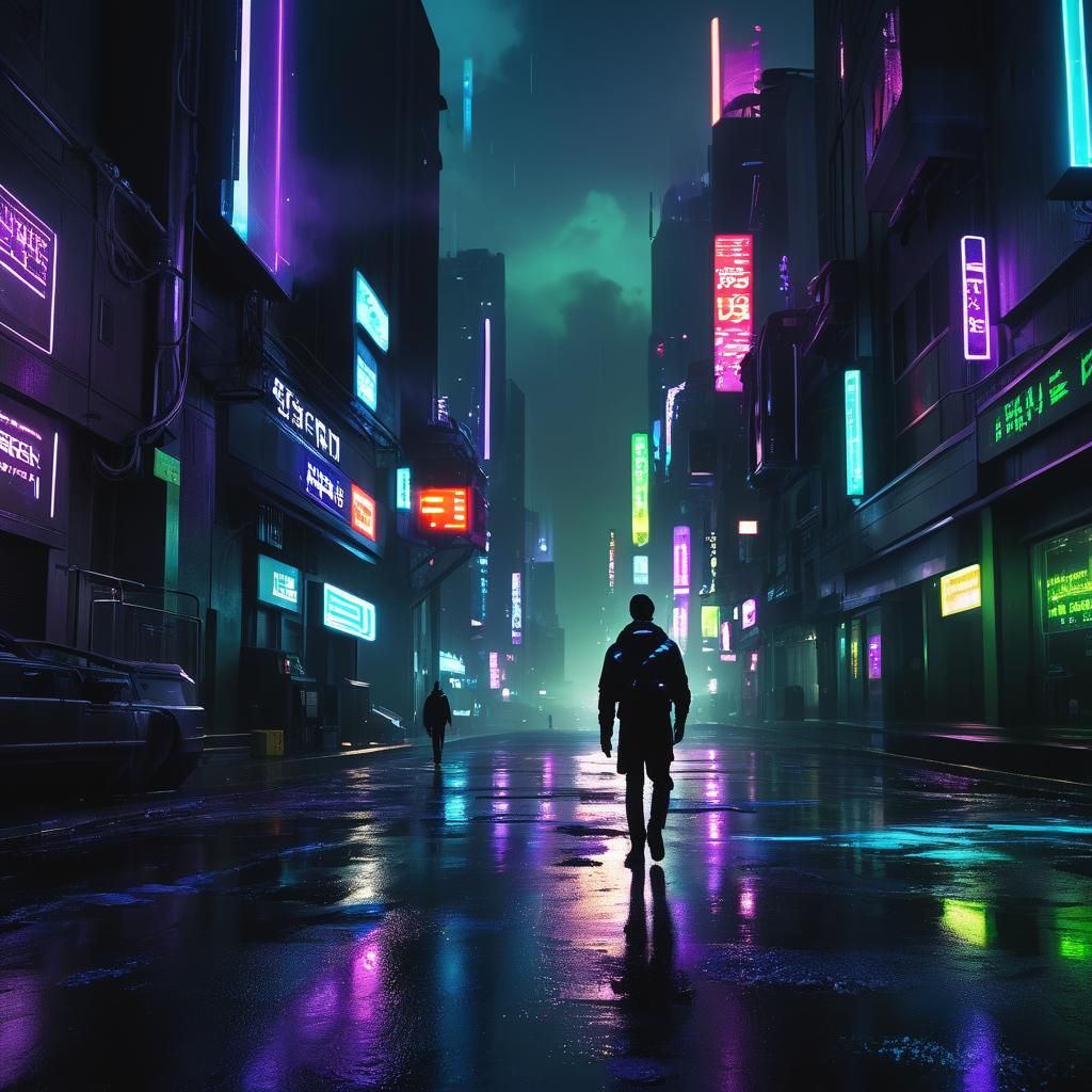 Bioluminescent Sci-Fi Infection Spreads Across Futuristic Ci...