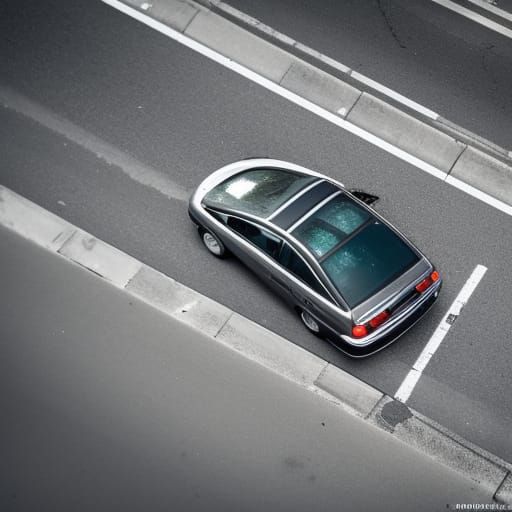 Car Accident Scene: Professional Photography with Bokeh