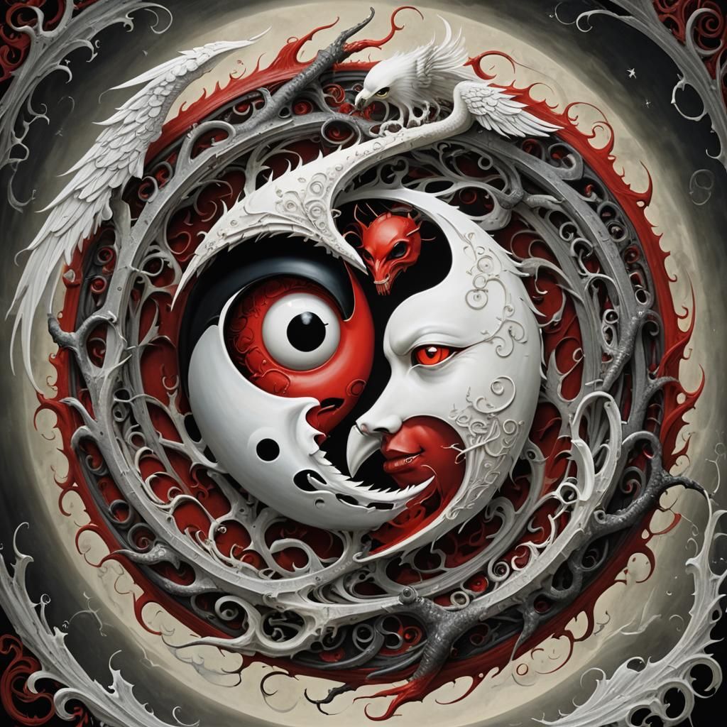 Yin Yang: Devil and Angel in Burton Style