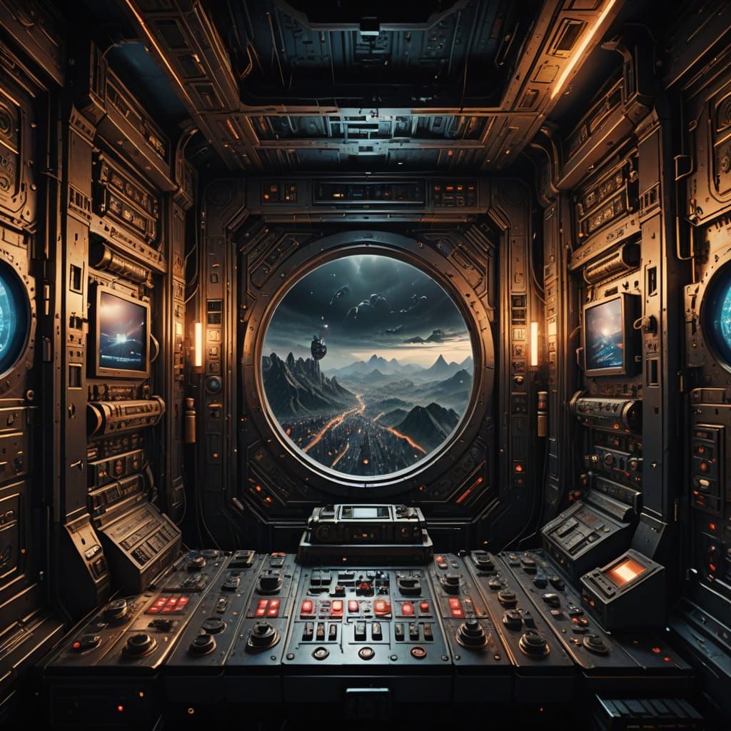 Epic Digital Matte Painting of a Dystopian Future