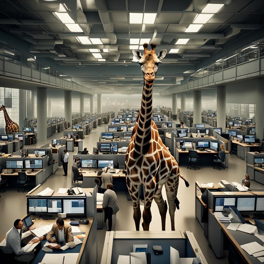 Giraffe in a Newsroom: Magic Realism Photography
