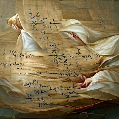 Complex Math Equations in Oil Painting Style