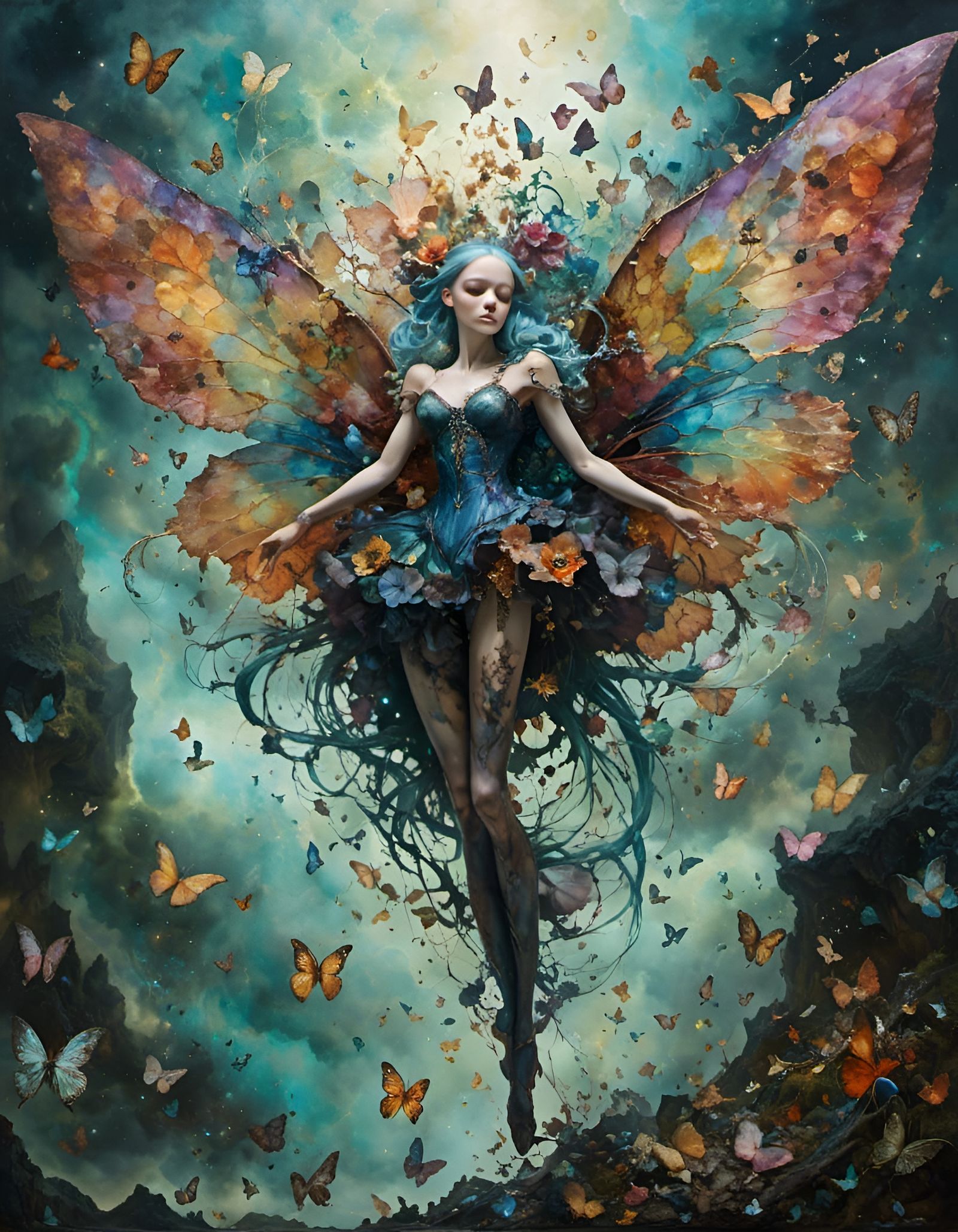 Sinister Fairy in Hyperkraximalism Style